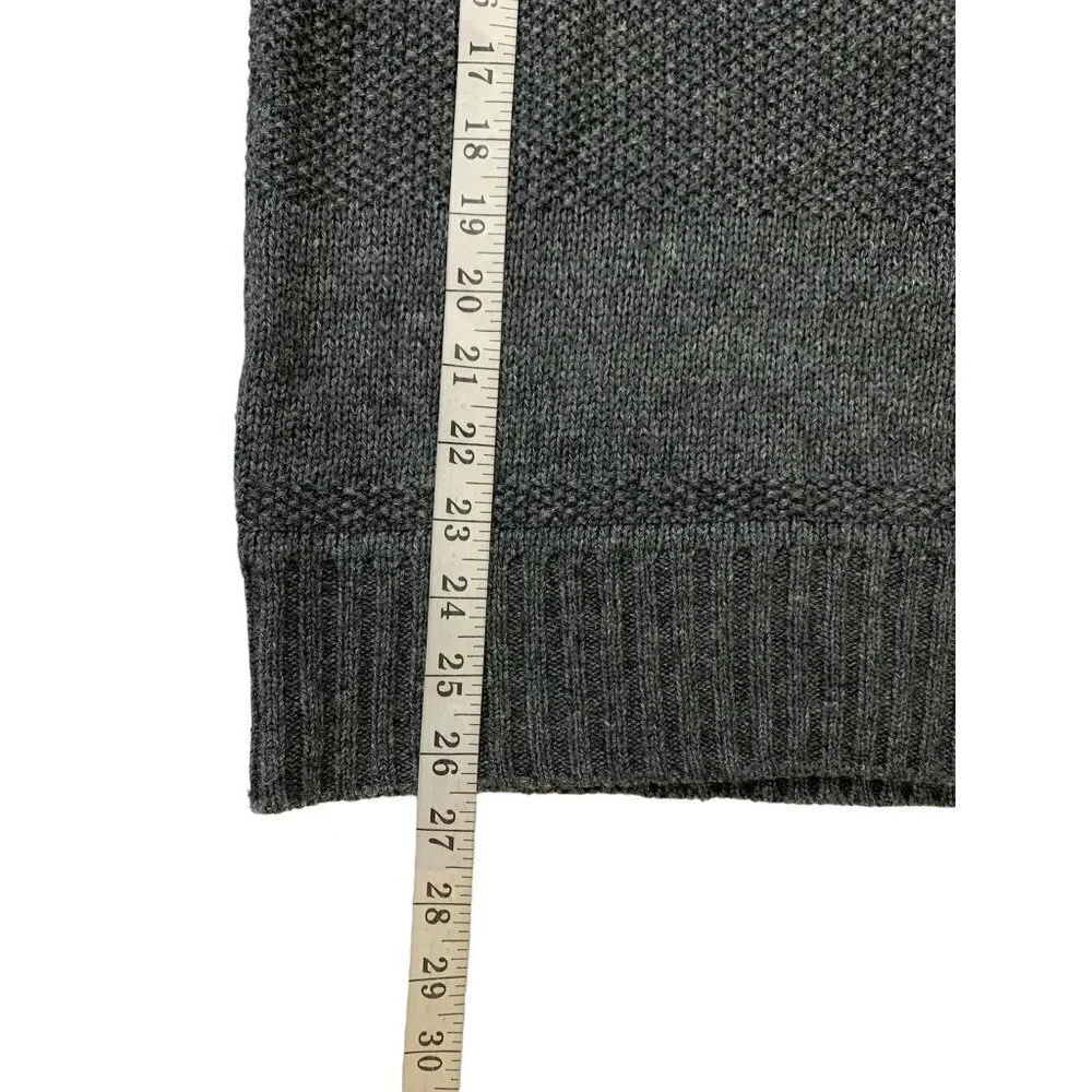 H&M Women's Charcoal Knitted Pullover Sweater
